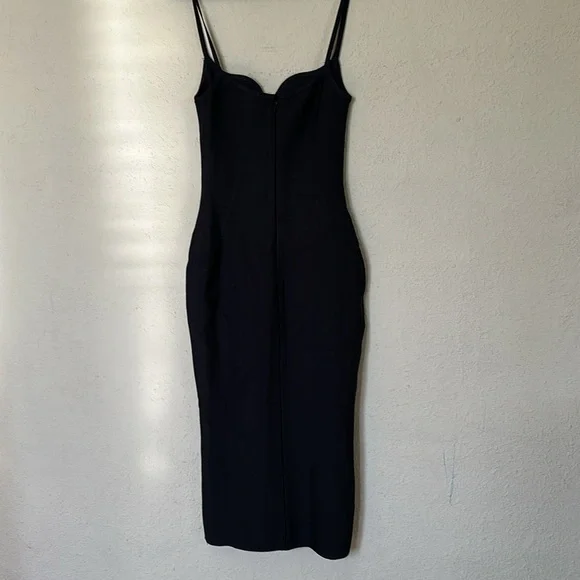 HOUSE OF‎ CB 'Domenica' Black Sweetheart Neckline Bandage Dress NWOT size S